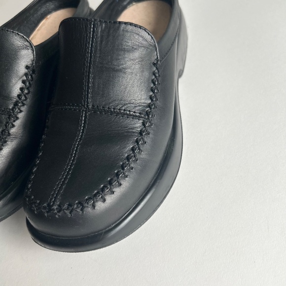 Dansko Black Genuine Leather Rubber Outsole Clogs size EUR 37, US 6.5 - Picture 8 of 13